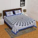 Blue__Jaipuri bedsheet